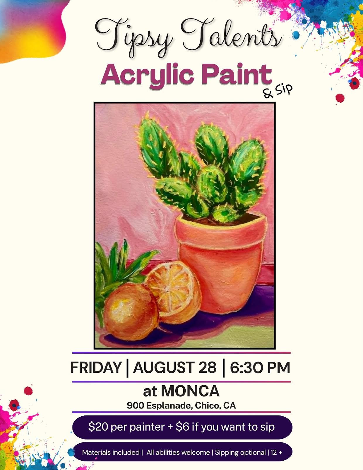 Tipsy Talents Paint & Sip