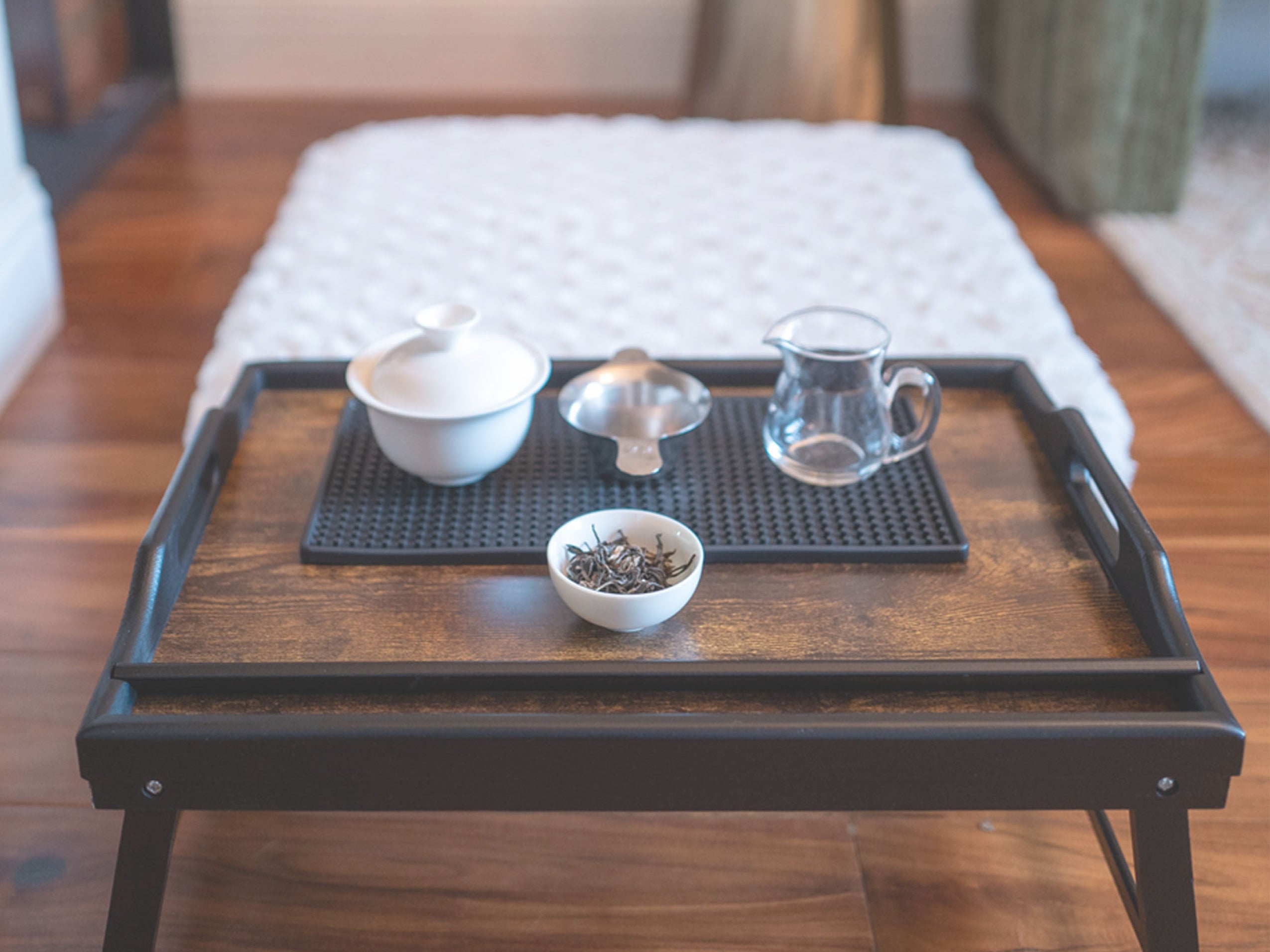 Lagom Infusions tea meditation tray at Museum of Northern California Art monca in Chico, CA