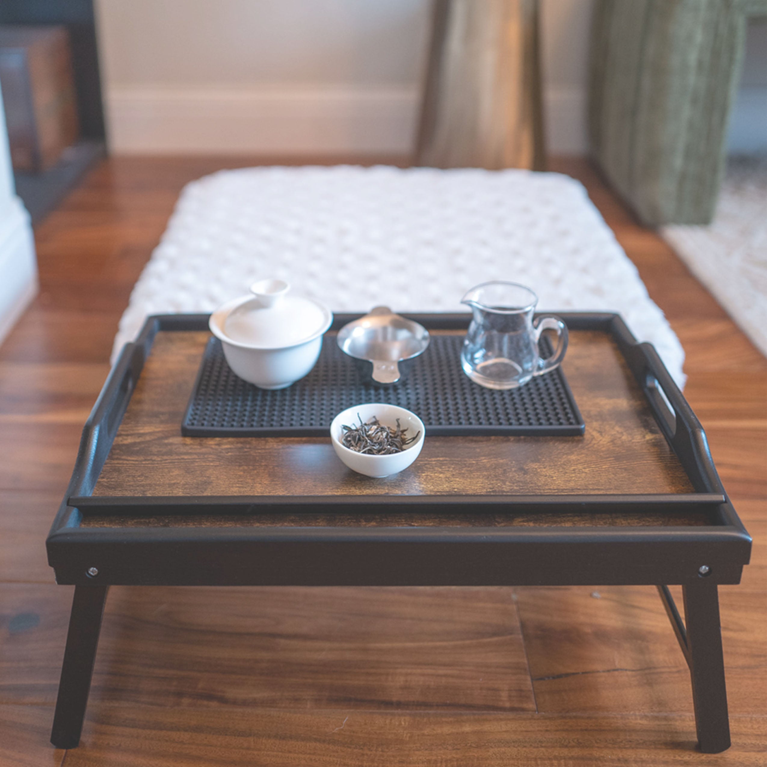 Lagom Infusions tea meditation tray at Museum of Northern California Art monca in Chico, CA