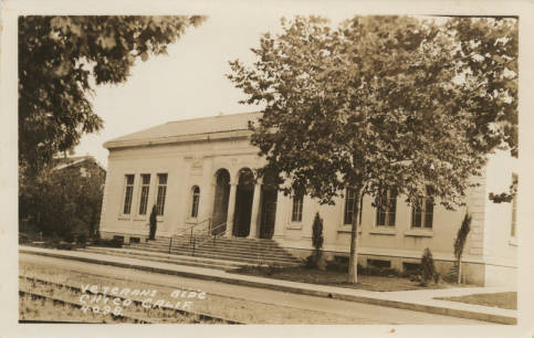 Black and white photo of a building, presumably part of the benefits of a corporate membership.