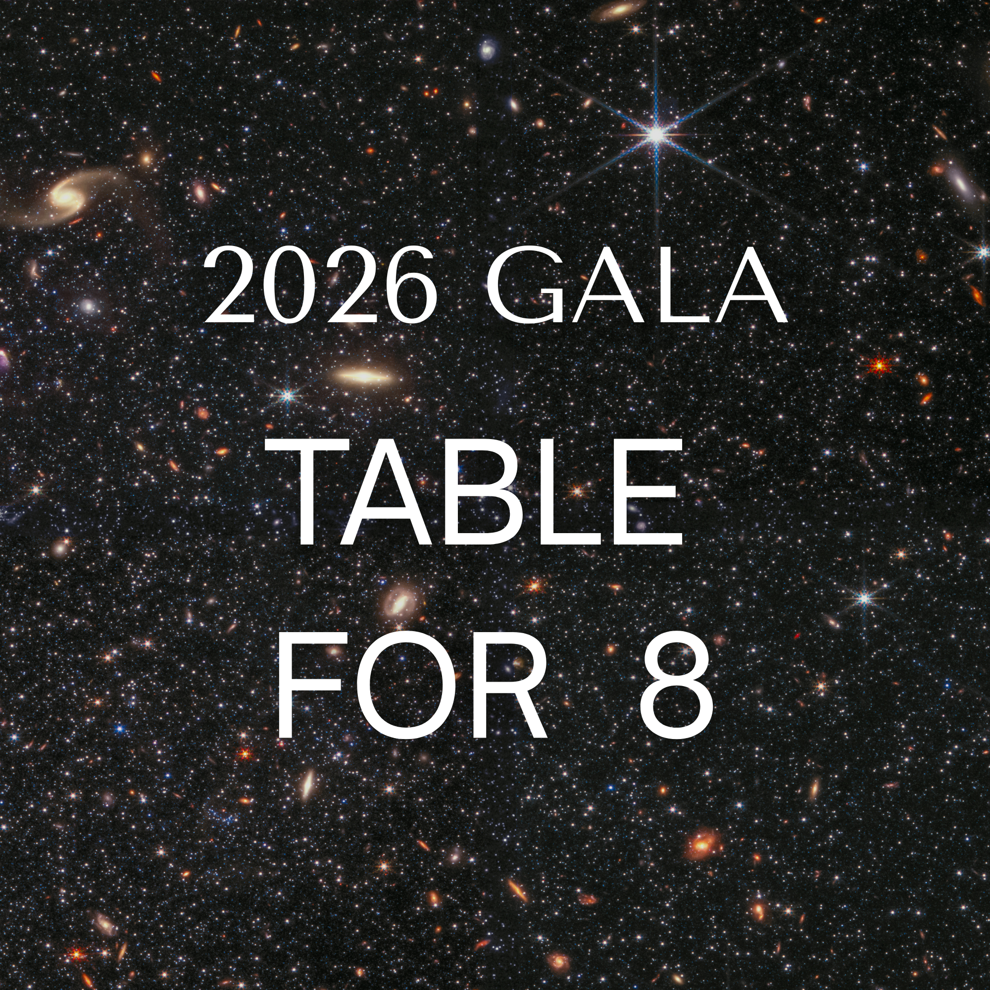 Event Ticket 03/21/2026 Light Up the Night Gala Table for 8
